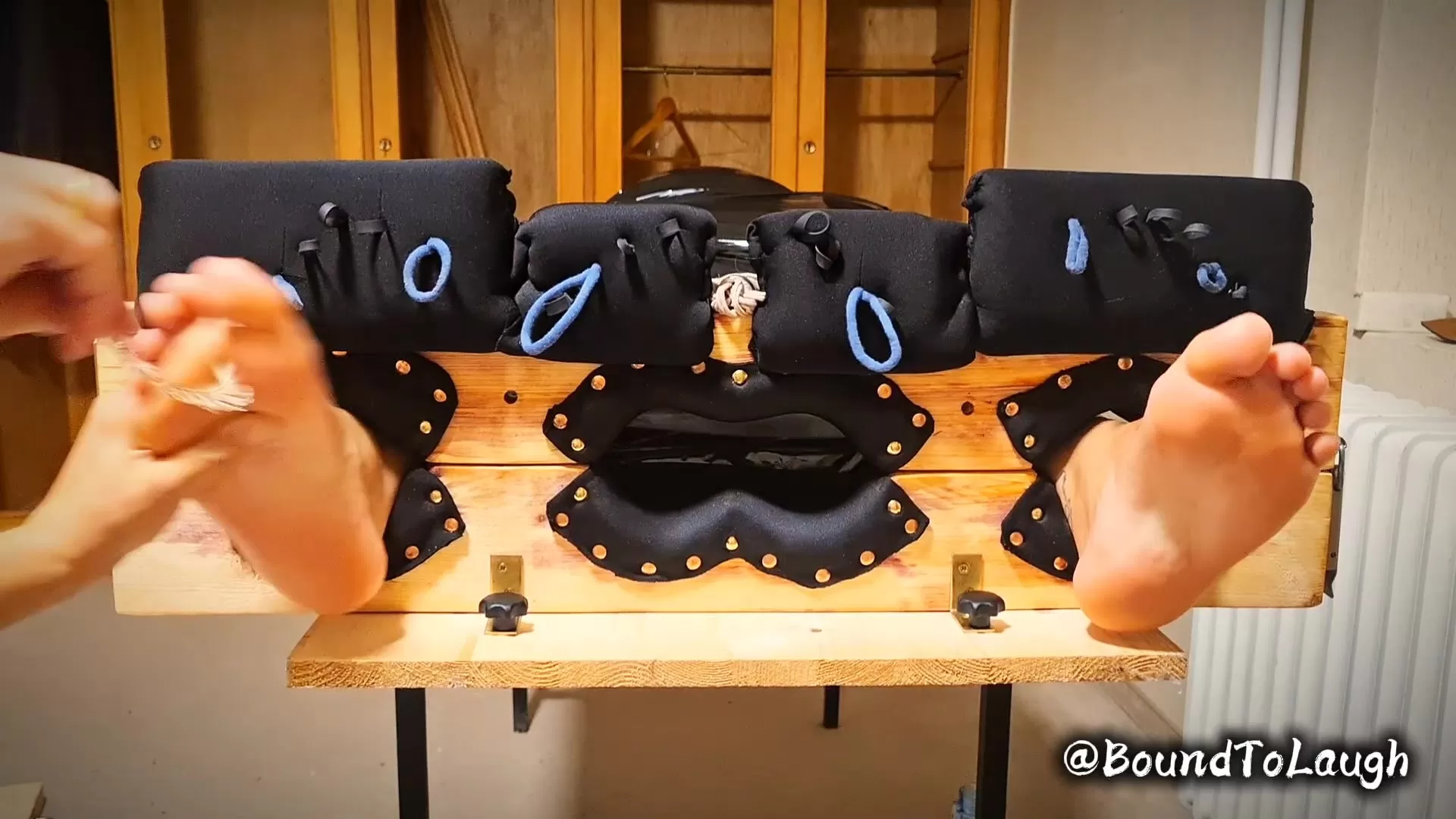 BoundToLaugh – Gagged, Blindfolded, and Mummified — Completely Helpless for Fo.webp