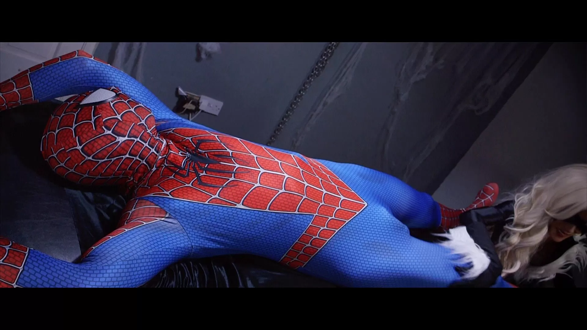 UKTickling – Black Cat & Spiderman Part 2 Never Let A Black Cat Cross Your Path.webp