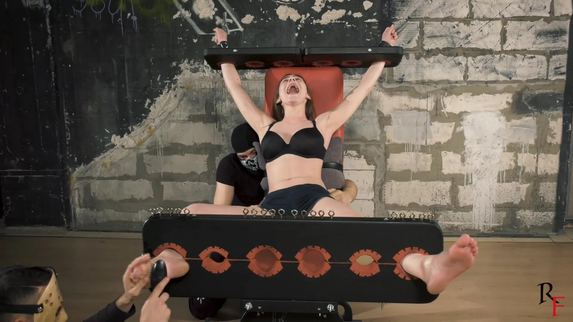 RussianFetish - Tickling hell for Bria in stocks or story how we tease 18 yo bea.webp