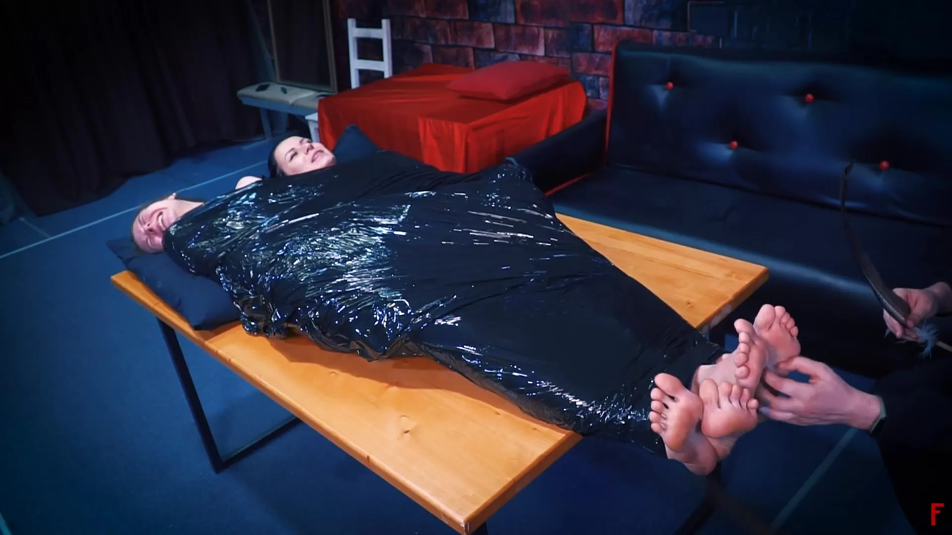 RussianFetish – Tickling protruding feet out of big cocoon with Ulyasha and Tai.webp