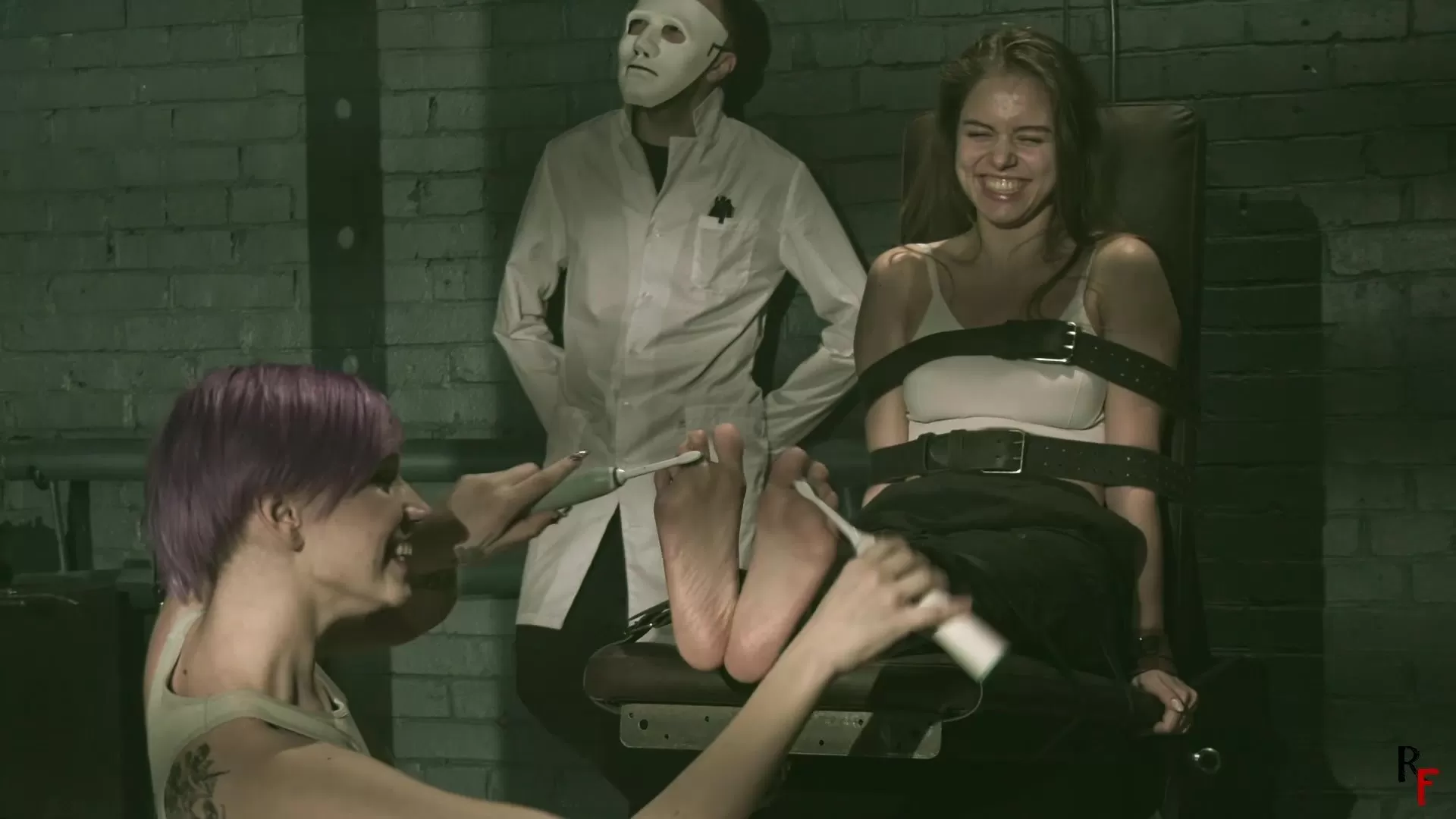 RussianFetish – Psy Helmet 2 – Leya meets Mad Doc and his tickle toy Astrid.00.webp