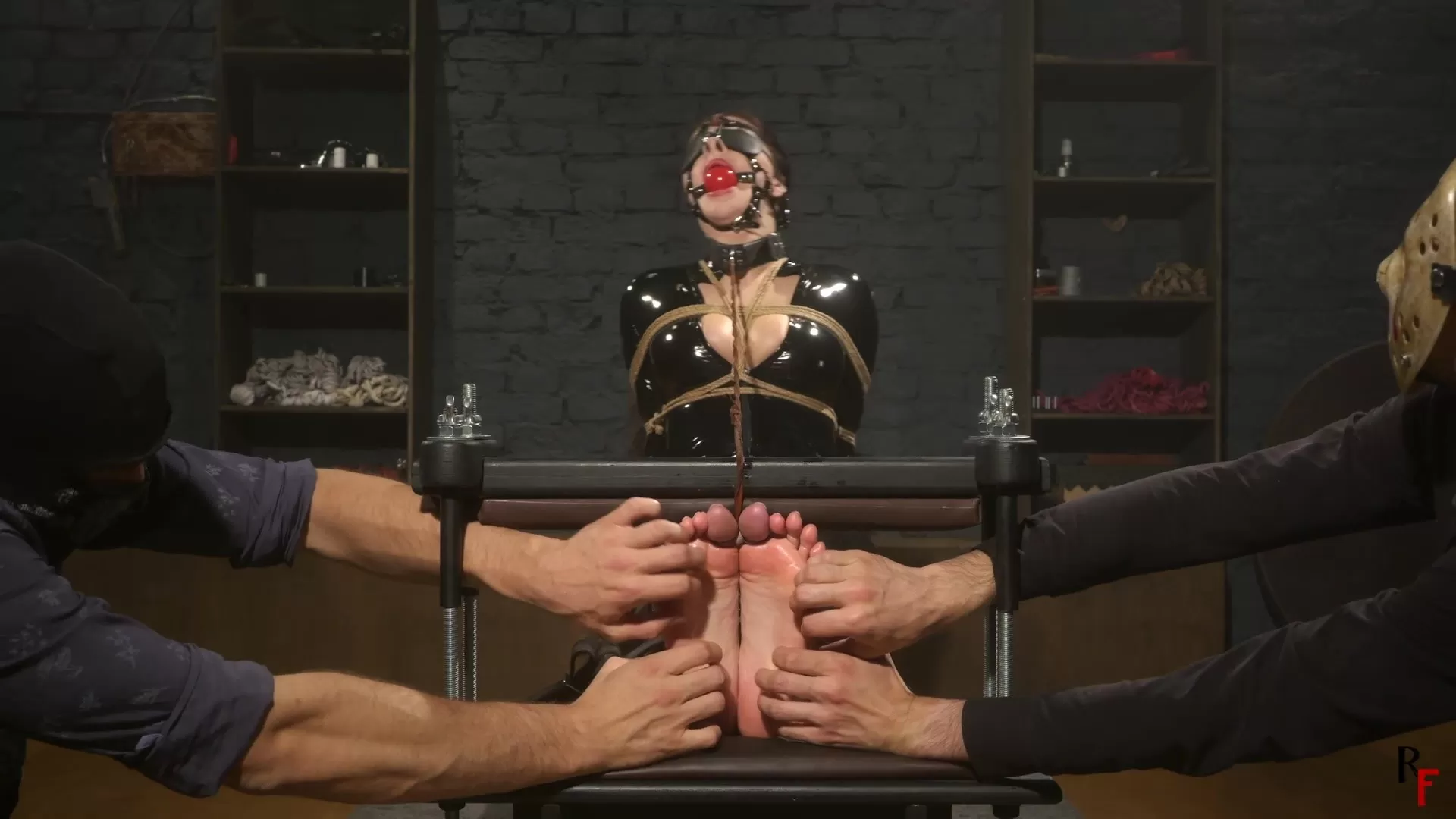 RFStudioProduction – Pandora – A Tickle Toy – Catsuit, Toe Press, Large Ballg.webp