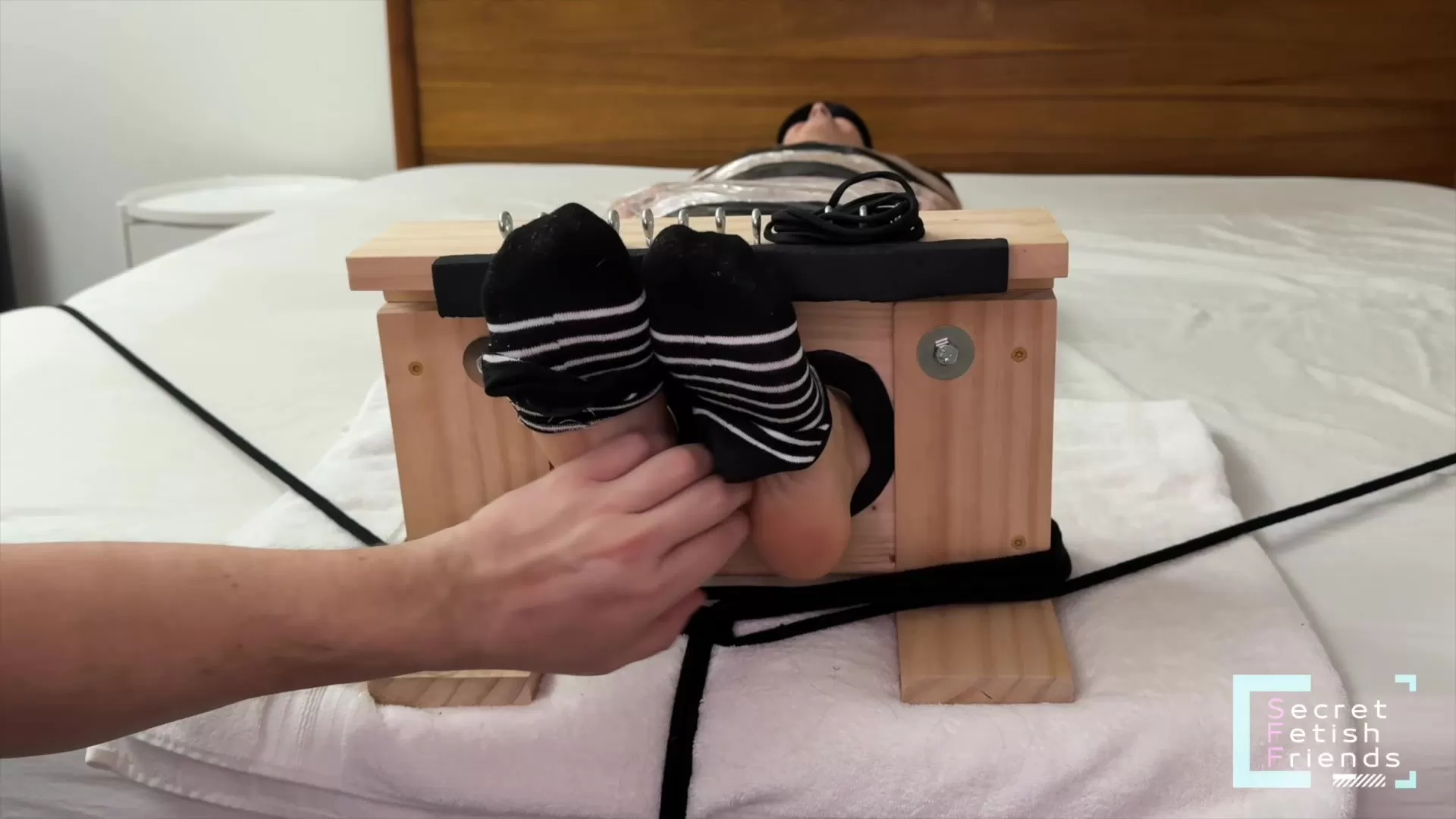 SecretFetishFriends – Alexis Endures Mummified Feet Tickling in Stocks.0002 - 0.webp