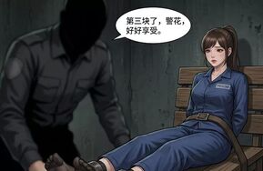 《绳吊黑丝蓝衣女囚》21P